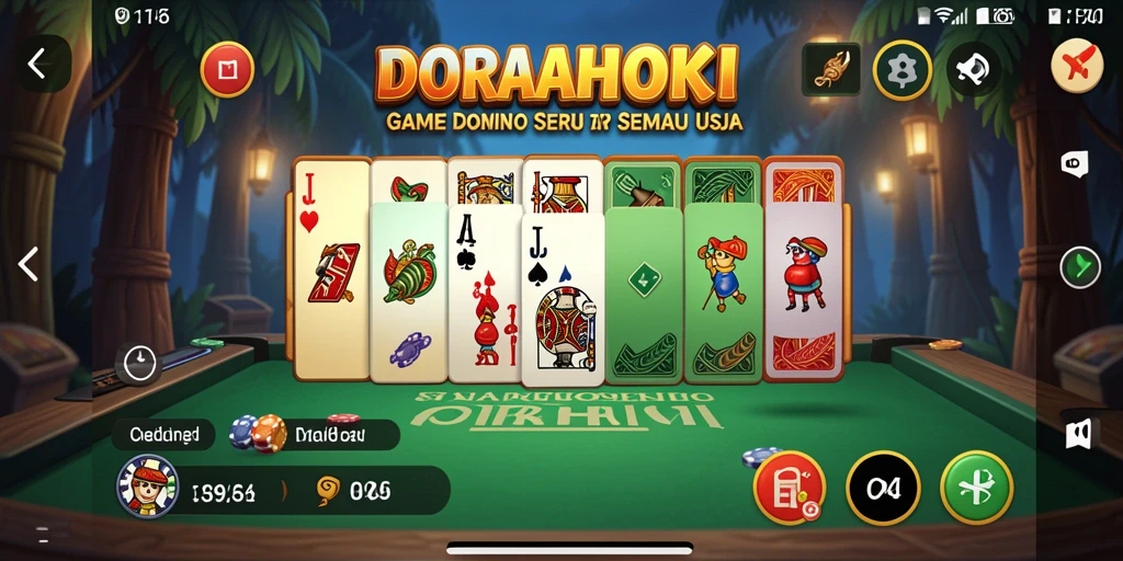 Tampilan gameplay DORAHOKI yang menarik dan seru.