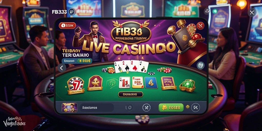 Tampilan gameplay Live Casino yang mendebarkan dan interaktif.