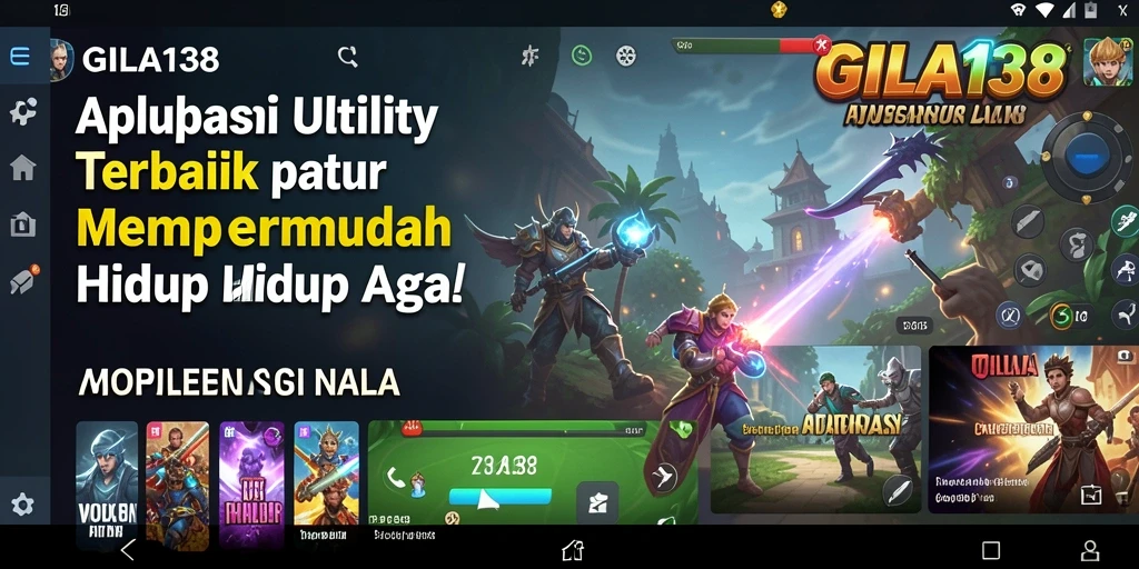 Tampilan utama GILA138 yang intuitif untuk pengguna.