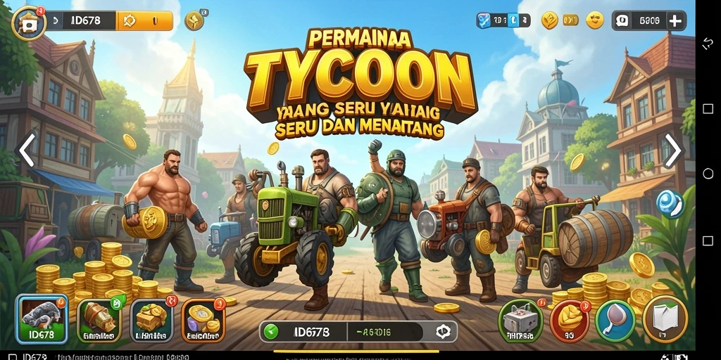 Screenshot utama ID678 menampilkan manajemen bisnis yang strategis.