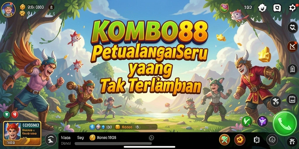 Gameplay petualangan seru di KOMBO88 dengan grafik menakjubkan.