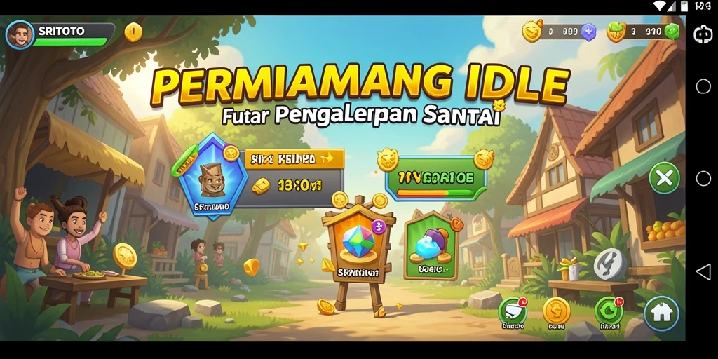 Tangkapan layar dari gameplay <strong>SRITOTO</strong> memperlihatkan keseruan permainan Idle.