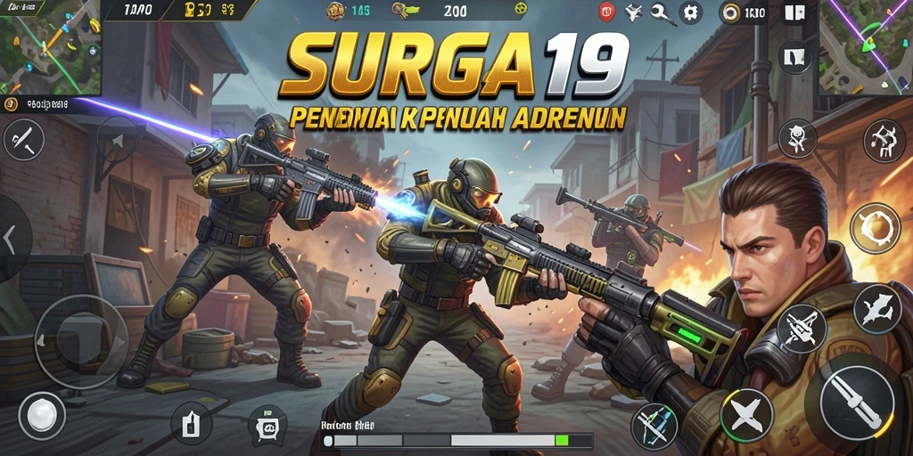 Tampilan permainan intens dan grafis luar biasa di SURGA19.