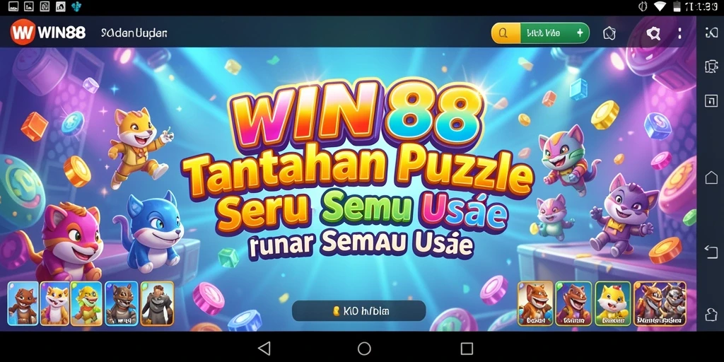 Tampilan gameplay WIN88 dengan berbagai teka-teki seru.