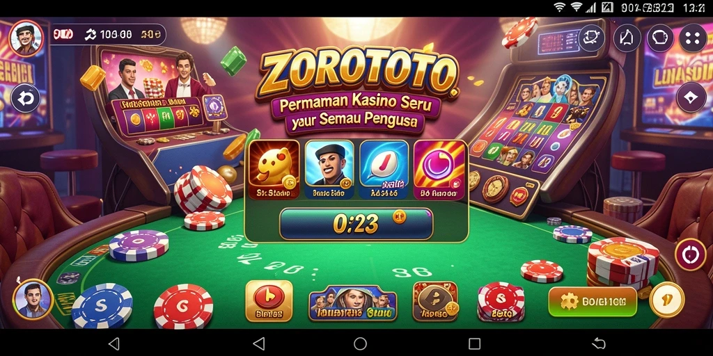 Tampilan gameplay ZOROTOTO yang menarik dan mengasyikkan.